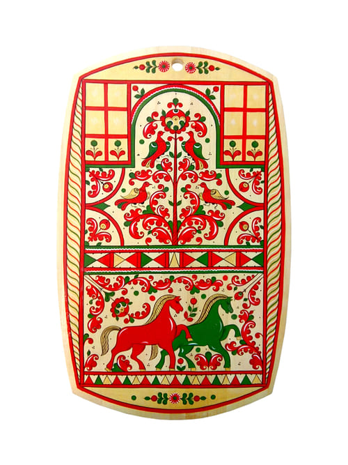 С 482 НХП. Доска. Борецкая роспись.